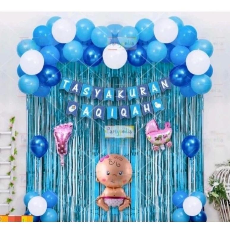 et-98 Paket Dekorasi Tasyakuran Aqiqah Boy dan Girl/Dekorasi Aqiqah Anak Premium