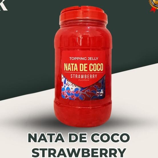 

Nata De Coco Strawberry 3Kg Itpin Topping Chatime