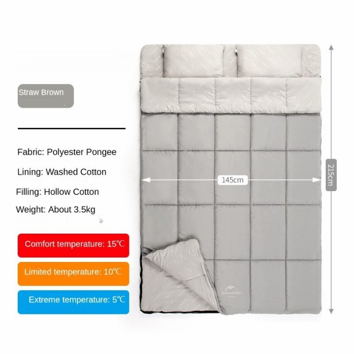 {DianShop} SLEEPING BAG DOUBLE NATUREHIKE NH21MSD05 Limited
