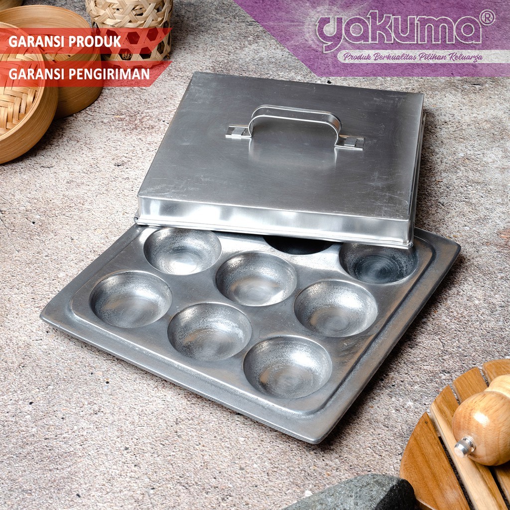 CETAKAN KUE LUMPUR / APEM KOTAK 9 LUBANG TEBAL