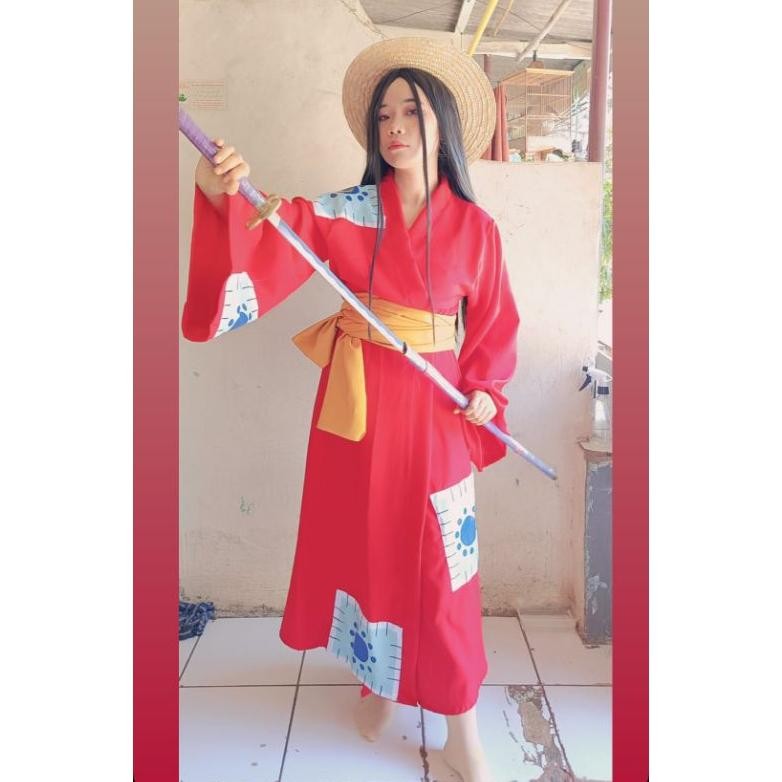 CR - RENTAL COSPLAY ANIME ONE PIECE MONKEY D LUFFY WANO BISA UNTUK WANITA DAN PRIA TERLARIS