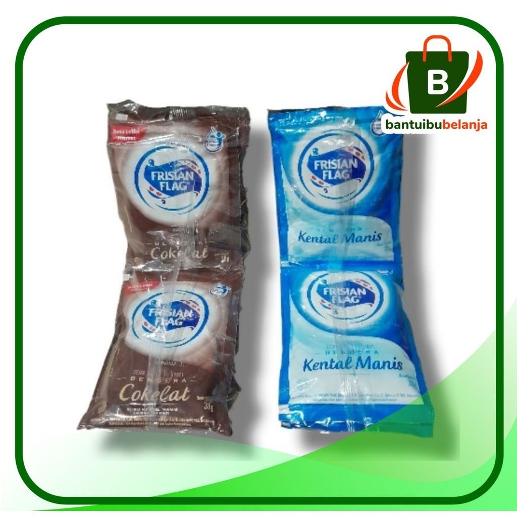 

FRISIAN FLAG Susu Kental Manis Bendera 1 Renteng (Isi 6 Sachet)