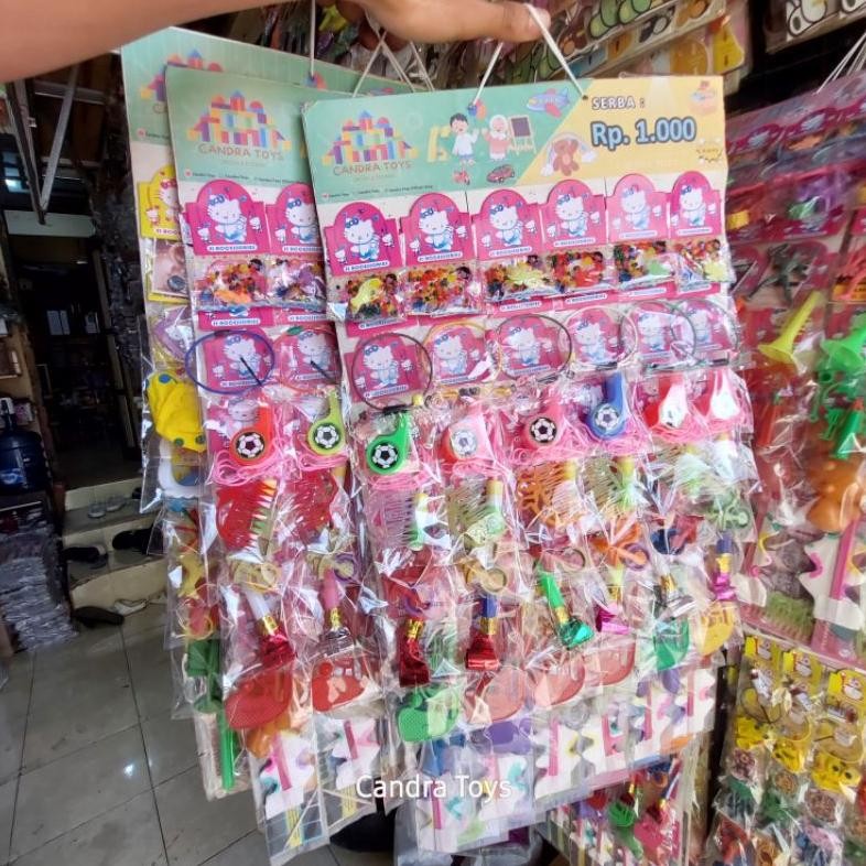 fth- Mainan Renteng Renceng Serba 1000 Isi 60 Pcs / Paket Usaha Mainan Murah Grosir Hemat