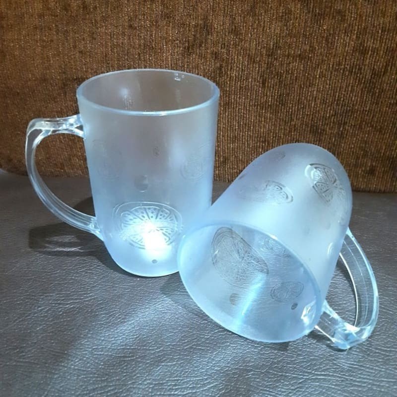 gelas kristal 400 ml/gelas mika/gelas plastik bening