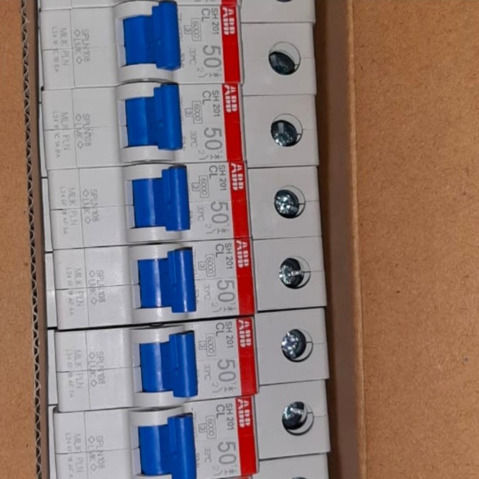 Mcb Abb 50 Ampere Original Milik Pln