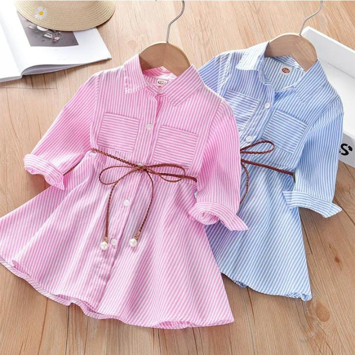 Gsun Pesta Ulang Tahun Baju Korean Style Dress Gaum Terlaris Dress Anak Perempuan Rok Mini Ansk Fash