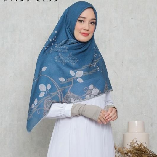 Hijab Voal Scarf Jilbab Syari Printing Hijab Segi Empat Motif