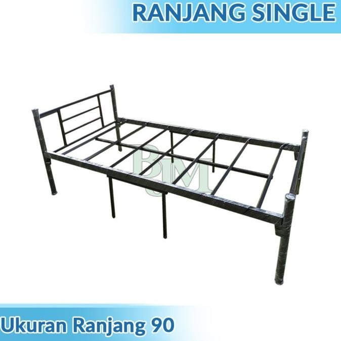 Ranjang Besi Single Modern Uk 90x200