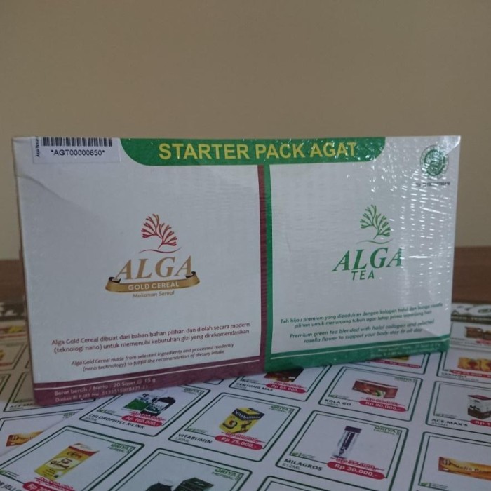 

Agat Alga Gold Cereal + Alga Tea Herbal Uobat Lambung Diabet Dan Kista