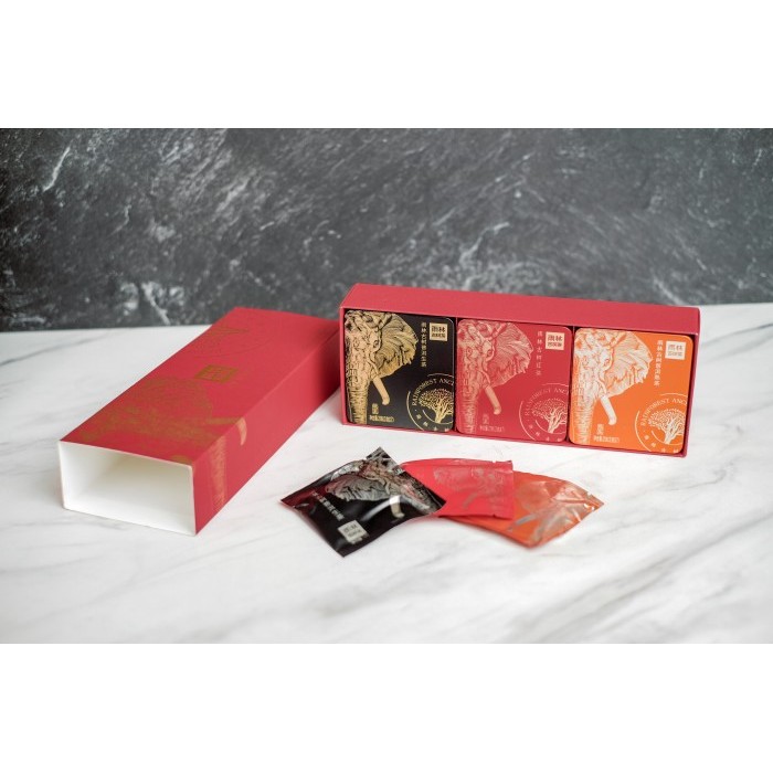 

Yu Lin Tea Gift Set-Kotak Hadiah Teh 3in1 (riped & raw puerh, red tea)