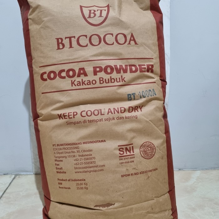 

Coklat bubuk Reddish BT 1000 A 1zak=25 kg