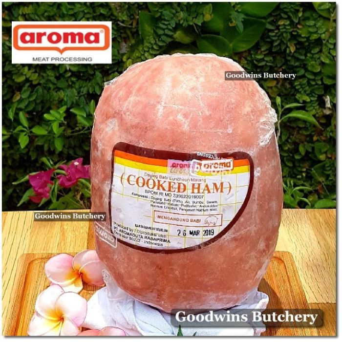 

2.5kg pork cooked ham whole / babi ham utuh - Aroma Bali