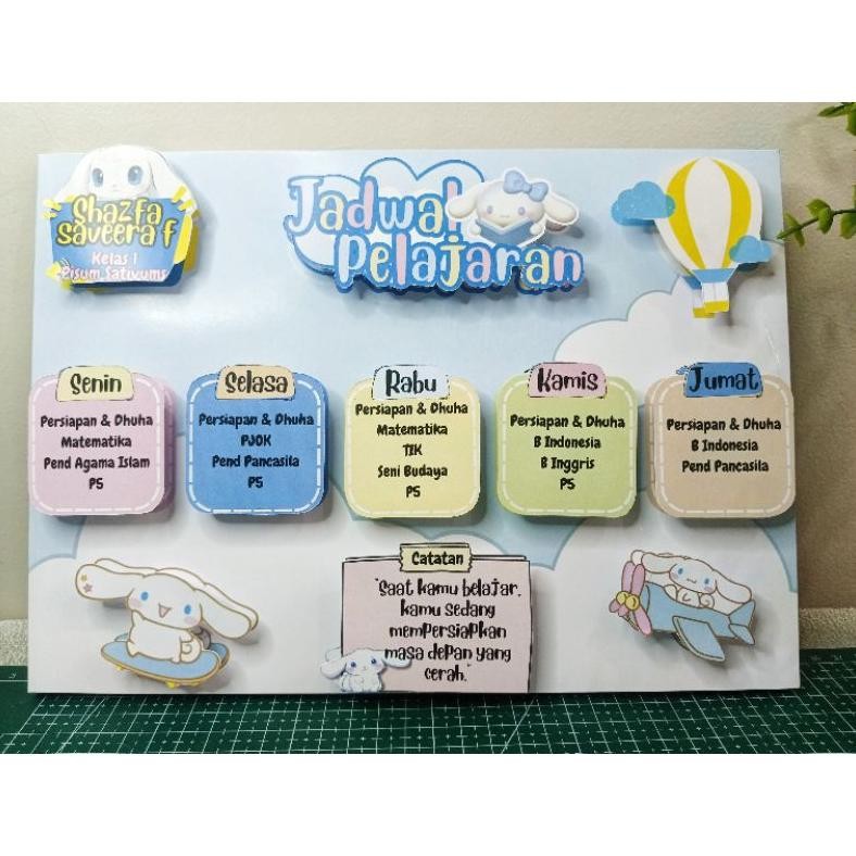 

Trt Jadwal pelajaran karakter sanrio Design 3D bisa request custom TERLARIS