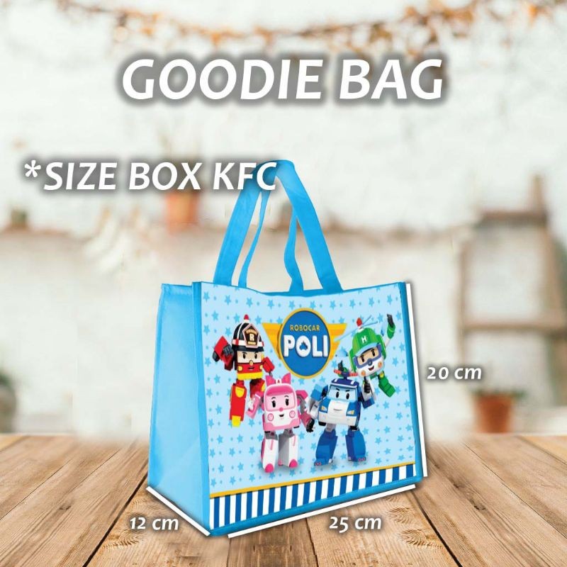 

TAS GOODIE BAG ROBOCAR POLI TAS GOODIE BAG SERBA GUNA TAS TASYAKURAN TAS ULANG TAHUN ANAK(ULTAH) TAS KADO SUNATAN AQIQAH TAS BELANJA TAS TEMPAT MAKAN ANAK TAS SERBA GUNA