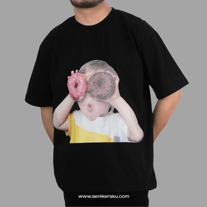 GRATIS ONGKIR ADLV Donut Black Yellow Tee