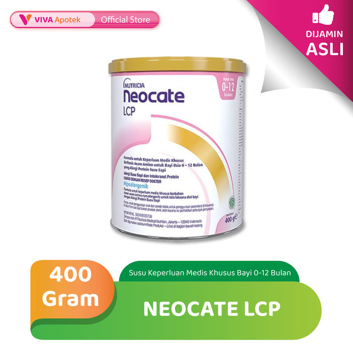 Neocate Lcp Susu Formula Keperluan Medis Khusus Bayi 0-12 Bulan (400 Gram)