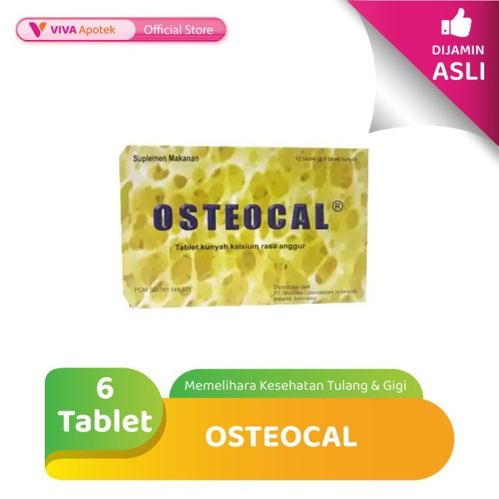 Osteocal Memelihara Kesehatan Tulang & Gigi (6 Tablet)