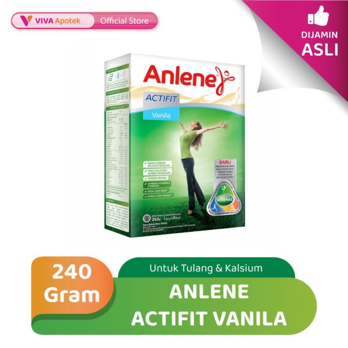 

Anlene Actifit Vanila Susu untuk Tulang & Kalsium - 240Gr