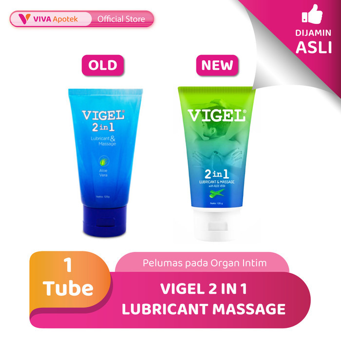 Vigel 2in1 Gel Pelumas pada Organ Intim with Massage (125 Gram)