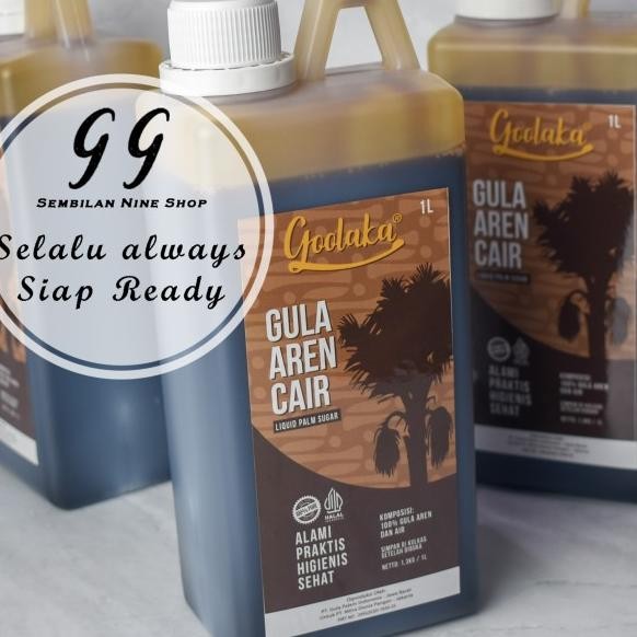 

Goolaka Gula Aren Cair 1 Liter Palm Sugar Gula Merah Brown