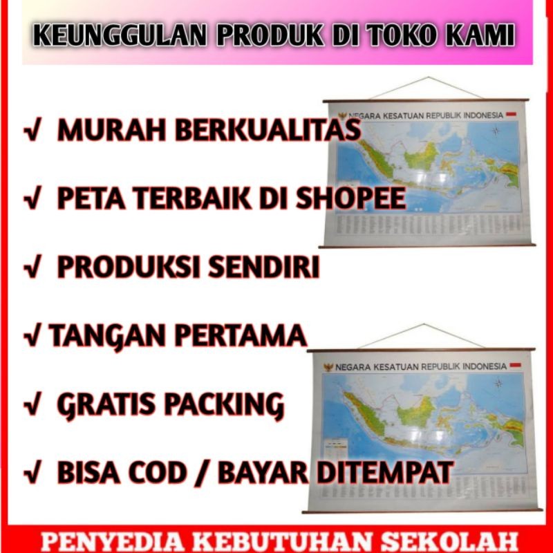 

Peta Indonesia ( TERLARIS ) / Peta Indonesia / Peta gantungan /Peta Indonesia, peta , peta lipat,