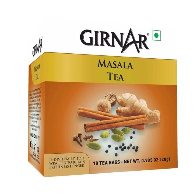 

,,,,,,,] GIRNAR MASALA TEA BAGS ~ Teh Rempah India 20G(10 tea bags 2g)