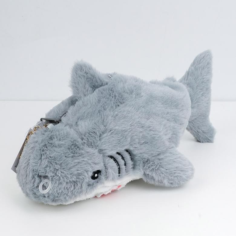 

gr-8 KKV - Fanz Studio Fluffy Pencil Case Tempat Pensil Motif Hewan Warna Biru/Abu-Abu Murah