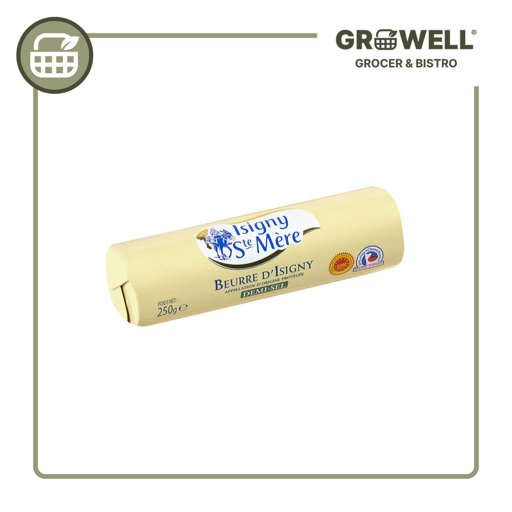 

ISIGNY STE MERE BUTTER ROLL SALTED PDO 250GR (DEMI-SEL)