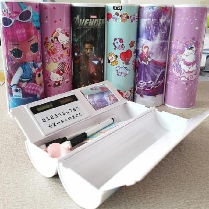 

TR21 tempat pensil aesthetic korea magnet kalkulator holder calculat PREMIUM Murah