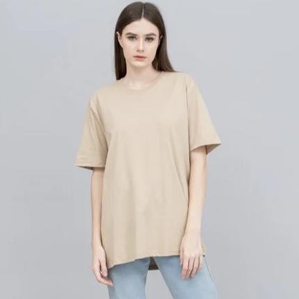 Promo T Shirt Kaos Polos Basic 30S - Cream