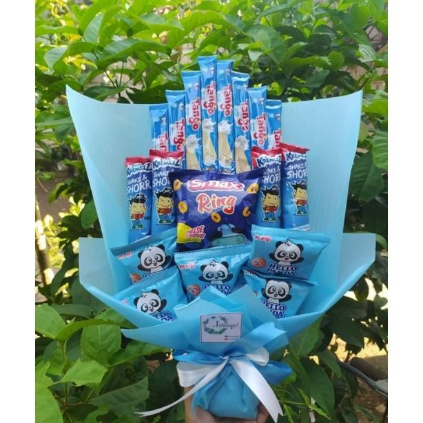 

KOE-1116 (S) Buket Biru cantik terjangkau murah/paket/bingkisan Snack Ulang Tahun/Ultah/ Wisuda/Kado/Hadiah Pacar/sahabat/Sidang skripsi/seminar/santunan anak yatim Original