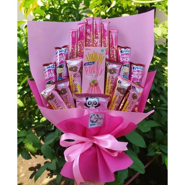 

Ex45 (S) BUKET PINK BENGBENG CANTIK HADIAH ULTAH WISUDA SIDANG/paket/bingkisan Snack Ulang Tahun/Ultah/ Wisuda/Kado/Hadiah Viral