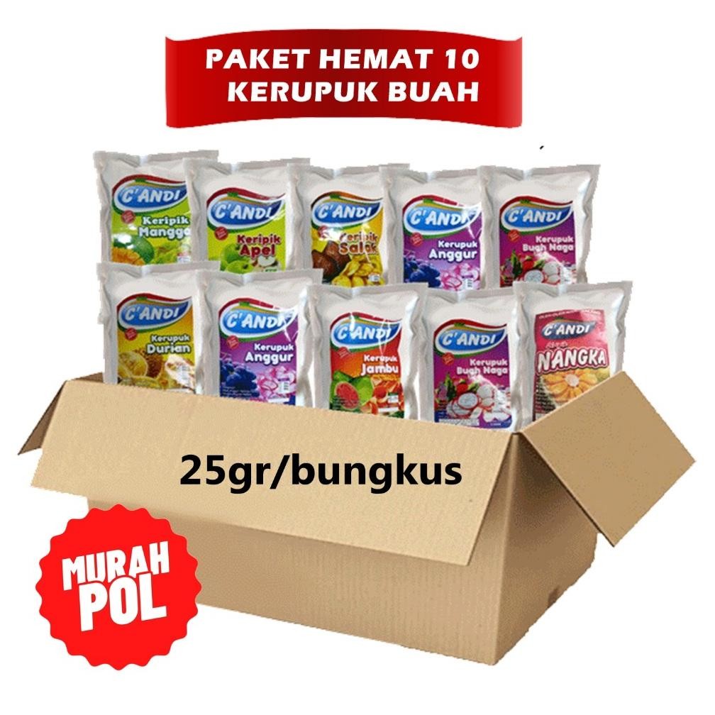 

gh-56 GROSIR MURAH PAKET KERUPUK BUAH STRAWBERRY ANGGUR DURIAN KEMASAN 25 GRAM Murah