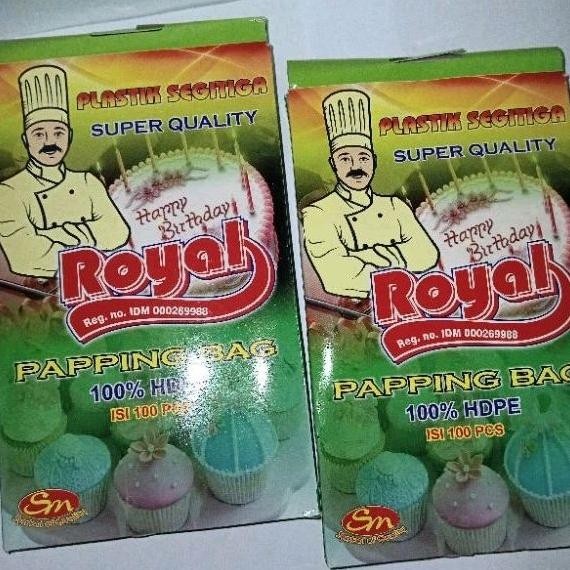Plastik Segitiga Royal - Pipping bag HdPE - 100 Lembar