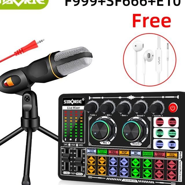 Sibe F999+Sf666 Paket Lengkap Soundcard C Xer Bluetooth