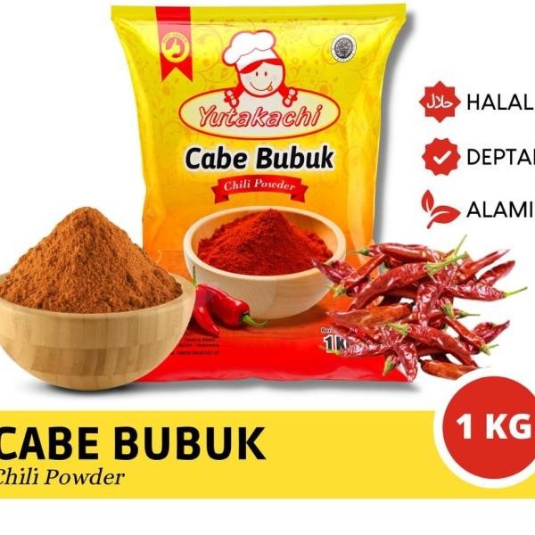 

((Hei,Ready)) Cabe Bubuk India 1Kg Yutakachi / Chili Powder / Cabai