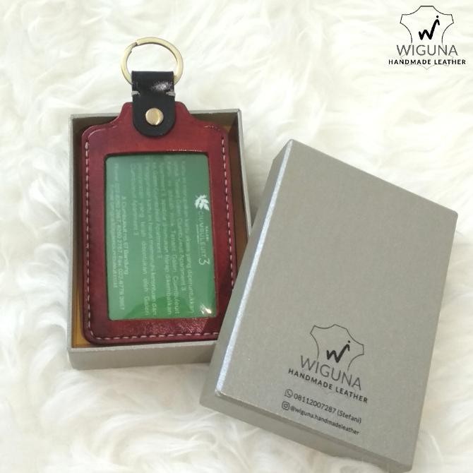 

Terbaru!!! Leather Id Card Key Holder Kulit Asli Access Card Apartment