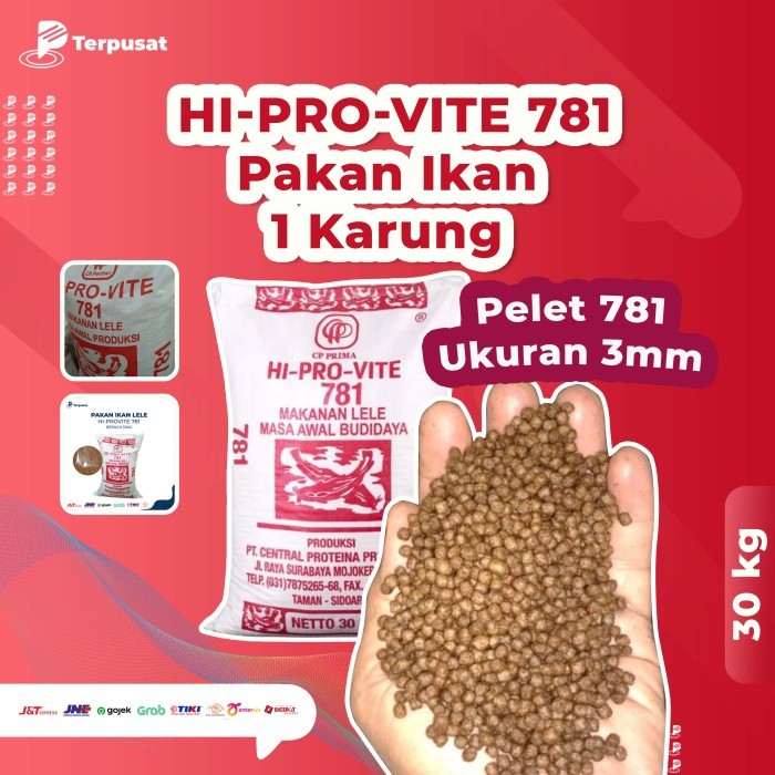 Pelet Pakan Ikan Lele 781 Per Karung/30Kg