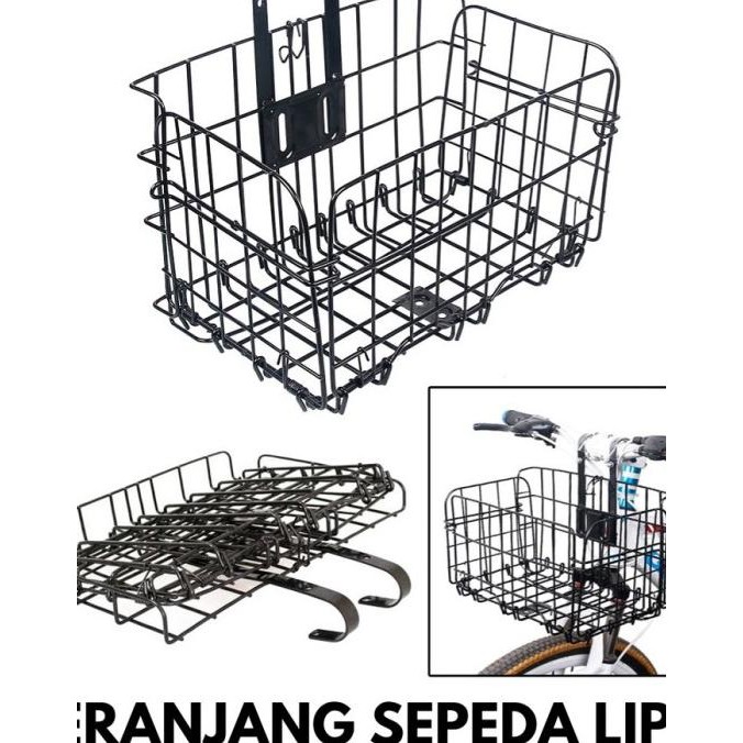 Keranjang Sepeda Lipat Foldable Bicycle Ra Depan Belakang Mtb