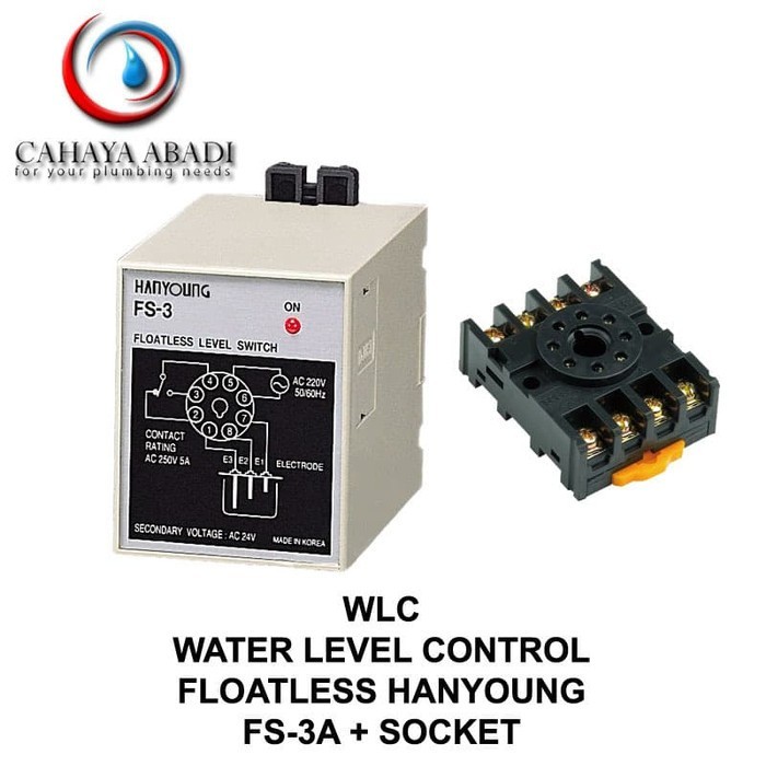 ,,,,,,,] WLC - WATER LEVEL CONTROL - FS - 3A PLUS SOCKET - HANYOUNG NUX