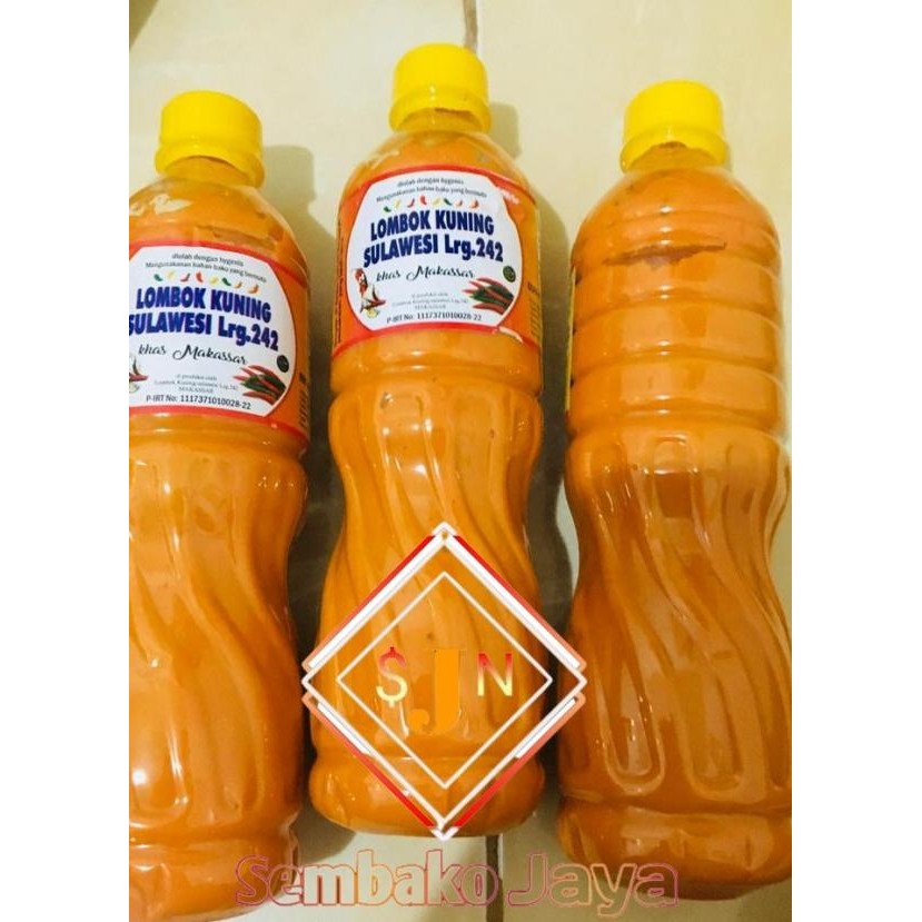 

Saos Lombok Kuning / Sambal Lombok Kuning Sulawesi 600Ml Khas Makassar