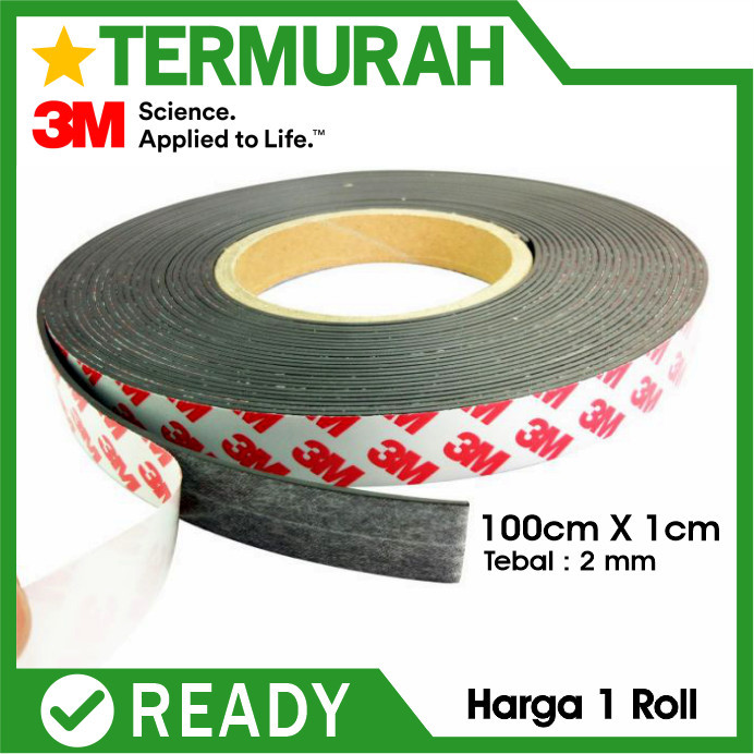 

Produk Terbaik] Magnet 3M STRIP double TAPE sticker roll doble stiker tempelan kulkas