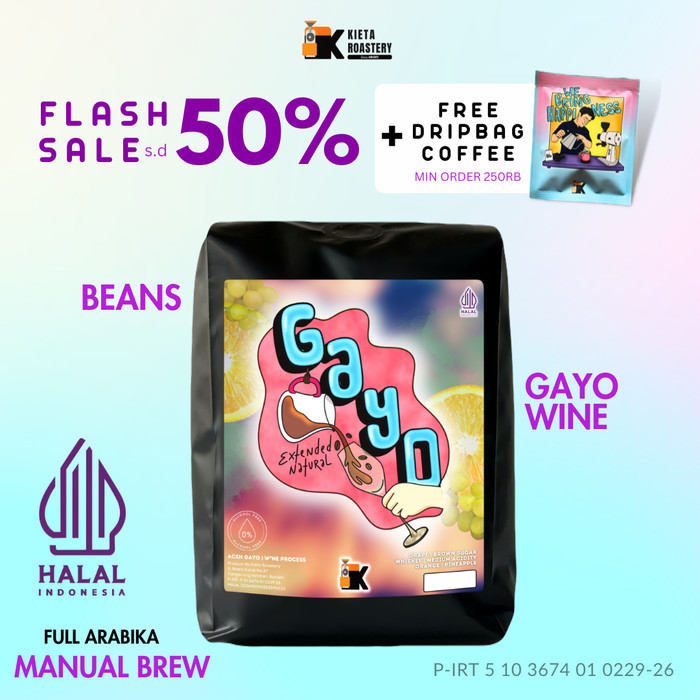 

Premium Kopi Arabika Gayo Wine 250Gr