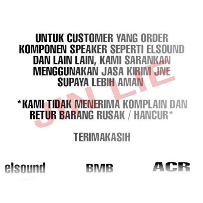 SPEAKER ELSOUND 12 INCH WOOFER ORIGINAL