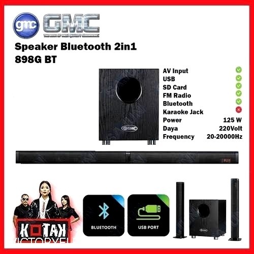 speaker soundbar/cinemax 2in1 GMC 898G