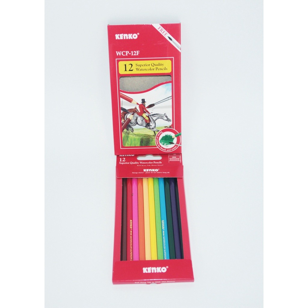 

Water Colour Pencil / Pensil Warna Air Kenko WCP-12F Isi 12 Warna