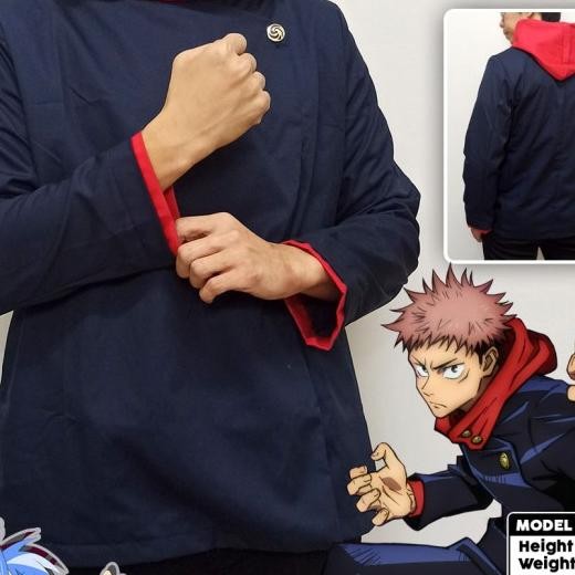 Blazer Jaket Anime Gakuran Jujutsu Kaisen Itad Yuji Sukuna