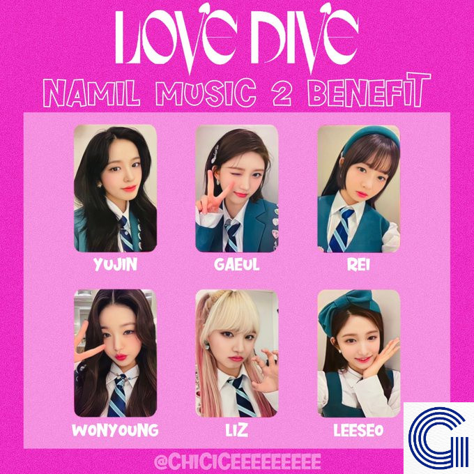 【NAMIL FAN SIGN 】- Album Singel ke-2 IVE {LOVE DIVE} HANYA PC |2F220678|