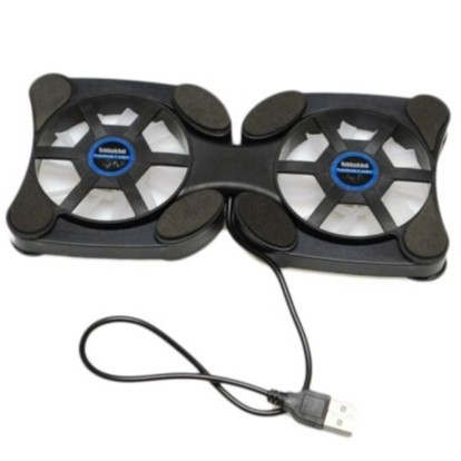 Cooling Pad Lipat Kepiting - Fan Kipas Laptop Lipat / Cooler