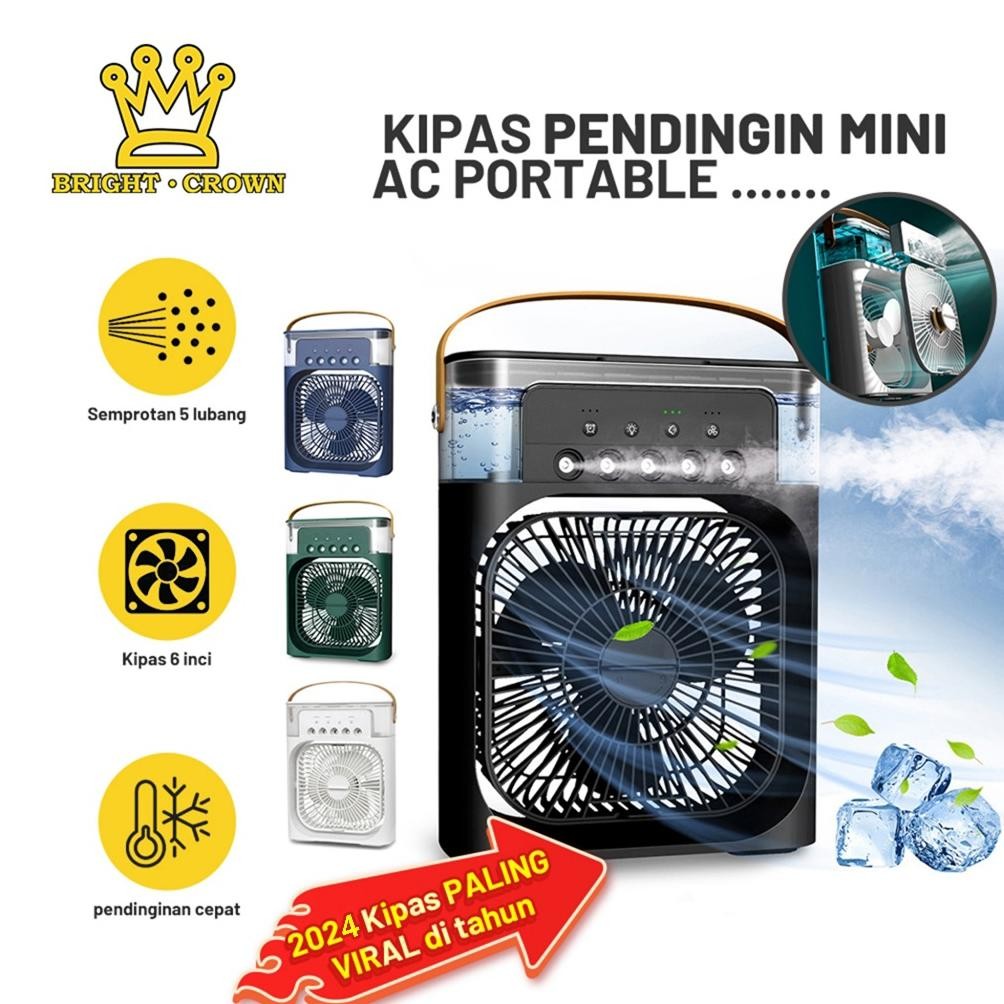 fx-4 Bright Crown VIRAL Kipas Pendingin Portable Tahan Lama / AC Portable Air Cooler Super Dingin 60